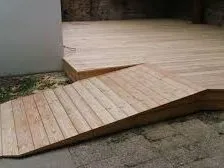 Eine Zugangsrampe bauen