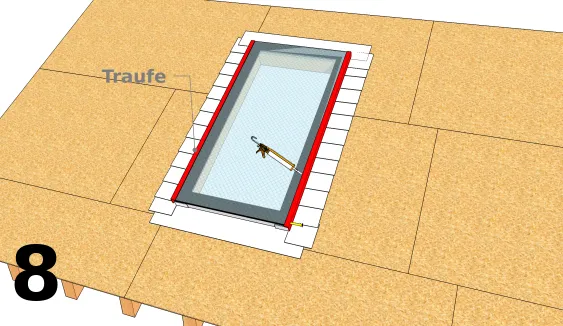 Abdichten des Fensterrandes