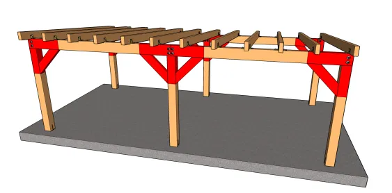 Aussteifung in der Ebene der Dachbinder