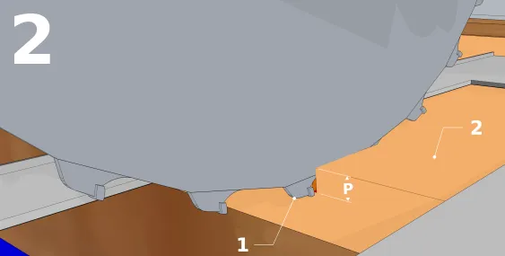 Die Säge einstellen