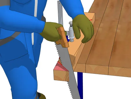 Die Vorbereitung der Aussteifungsarme durch Metallbefestigungen