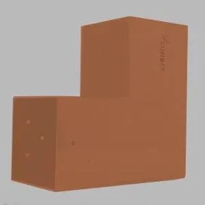 Echter Überblick über den SUNDIY-Verbinder Mars-Oxid RAL8011 - 120mm L-Form mit 2 Richtungen