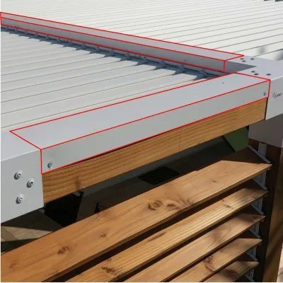 Mauerabdeckungen aus Aluminium - Réf. SND-COUV-9010