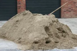 Ein Haufen Flusssand