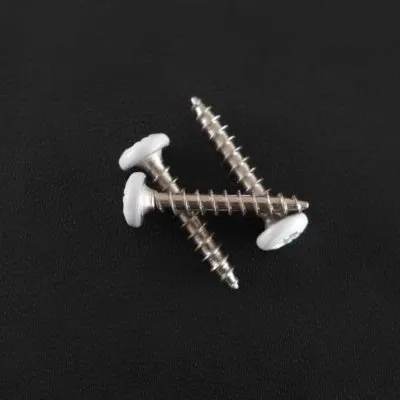 PZ-Rundkopf-Holz- und Paneelschrauben - A2 INOX - WEISS - D 3,5 x L20 zur Befestigung von SUNDIY-Lamellen (Holz und Aluminium)