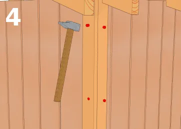 Eckenverabeitung mit zwei kleinen Brettchen