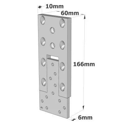 Passverbinder - Aluminium - Réf. ETB160-B