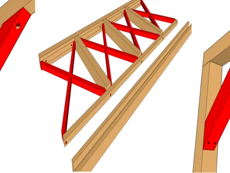 FBB81x : Befestigung von diagonalem Teil