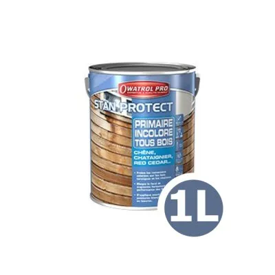 STAN PROTECT : Farblose Grundierung für gerbstoffhaltiges Holz - Réf. 1720