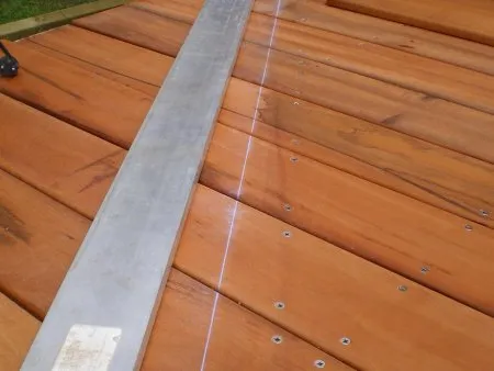 Herstellung eines 45°-Winkels