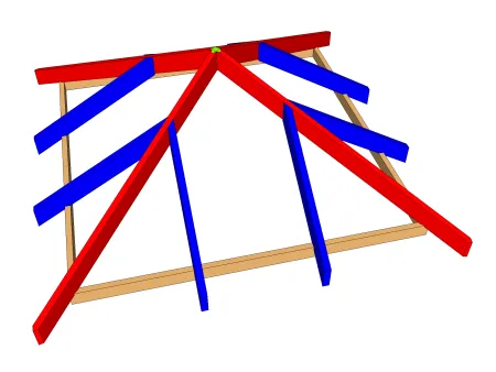 Das quadratische Walmdach