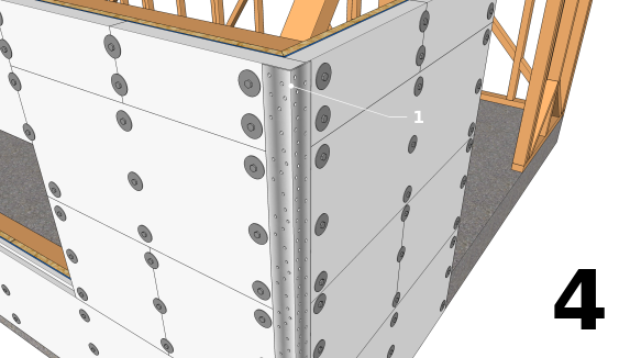 Verstärkung der Enden mit rostfreien Aluminiumprofilen