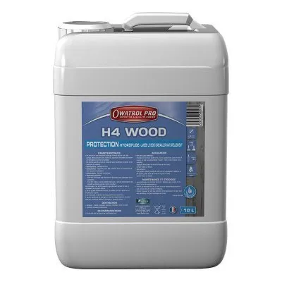 H4 WOOD & STONE : Farbloser Imprägnierschutz der neuen Generation für Holz und Stein. - Réf. 207