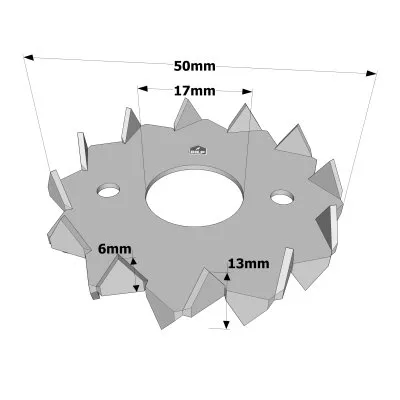 Die Einpressdübel Bulldogs - Réf. C1-50G-B