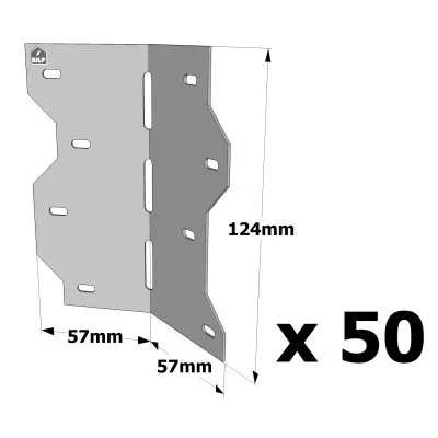 Winkelverbinder mit verstellbarem Winkel - Réf. LS50_50