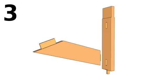 Den Ständer und die Streben vorbereiten