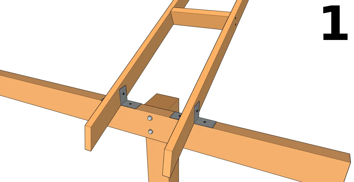 Die Abstandhalter befestigen