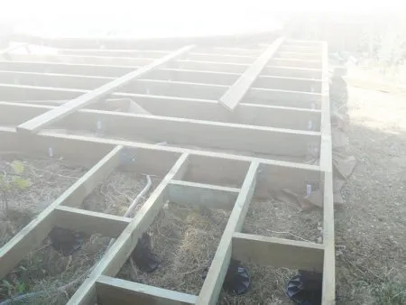 Das Holz für die Struktur