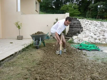 Vorbereitung des Geländes