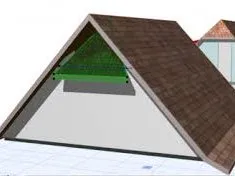 Das Dach mit Aufschiebling