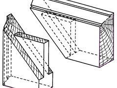 Herstellung einer schrägen Zapfenverbindung