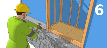 Verlegung der ersten Reihe