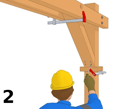 Den unteren Teil befestigen