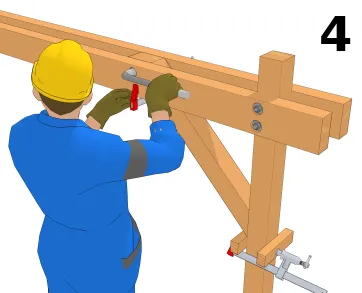 Platzieren Sie den Bolzen