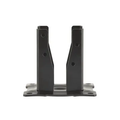 Vierkantpfostenfuß SCHWARZ auf Platte AG527PB - Réf. AG527PB