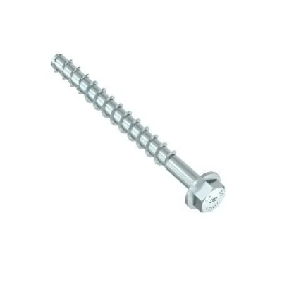 HECO MULTI-MONTI-PLUS SS-Schraube – Sechskantkopf mit Sockel – weiß verzinkt – D6 x L40 - Réf. 48381