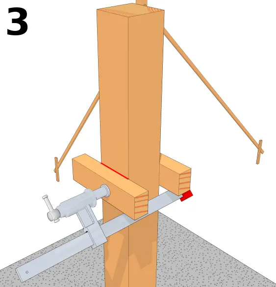 Temporäre Stützen erstellen