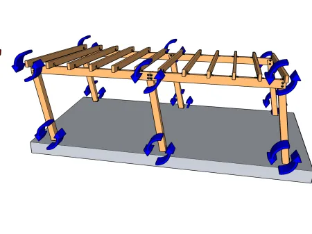 Beschreibung einer Aussteifung oder einer Verstrebung