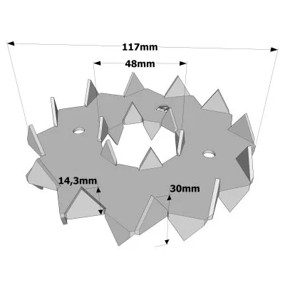 Die Einpressdübel Bulldogs - Réf. C1-117G-B
