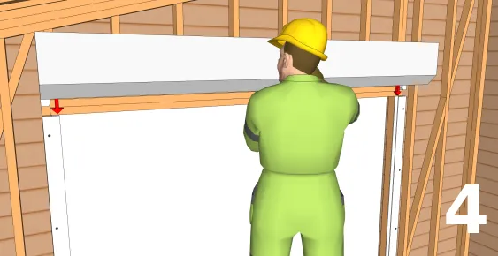 Die Kastendecke verlegen