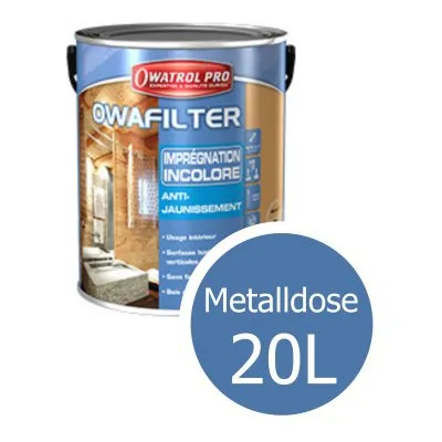 OWAFILTER : Farblose Imprägnierung gegen Vergilbung. - Réf. 1197