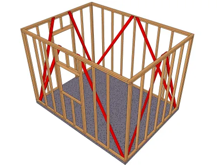 Die Aussteifungselemente mit Verband