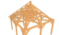Vorschaubild des Artikels : Anatomie eines Dachstuhls des Zeltdachs
