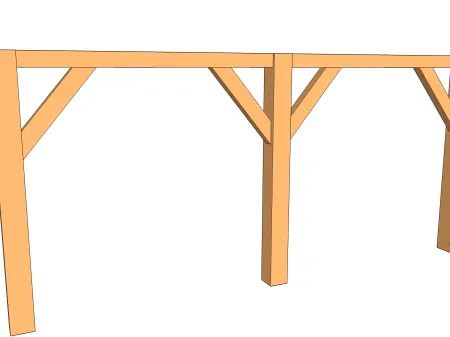 Die Positionierung einer Strebe