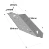 Rechter trapezförmiger Sparrenpfettenanker - Réf. PSTD180/30/1.5_10