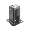 Quadratischer Gartenpfosten - SCHWARZE Ausführung - Réf. KITFIX PPJNC70PB