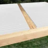 XL-Aluminiumblatt 29 mm, Länge 2m35, RAL9010 strukturiertes Verkehrsweiß