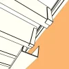 Visualisation 3D : chéneau Blanc RAL9010 sous les lames et mécanisme SUNDIY
