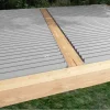 XL-Aluminiumblatt 29 mm, Länge 2m35, RAL9006 strukturiertes Aluminiumgrau
