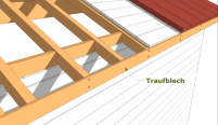 Traufe mit Blende