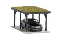 Modell eines Carports mit Flachdach 