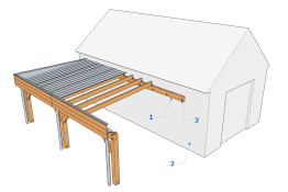 Carport-Rückseite