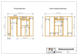 Massivholzverbindung auf Holzbalken